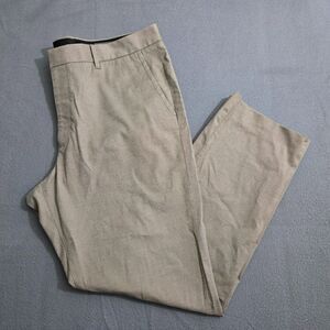 Bonobos Men 38X32 (40X29.5) Thursday Gray Slim Straight Dress Pants